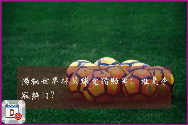 揭秘世界杯买球竞猜赔率：谁是夺冠热门？