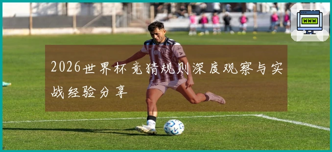 2026世界杯竞猜规则深度观察与实战经验分享